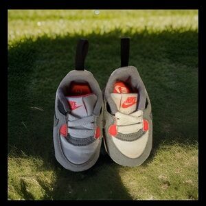 Nike Gray and Pink Sneakers with Sporty Design